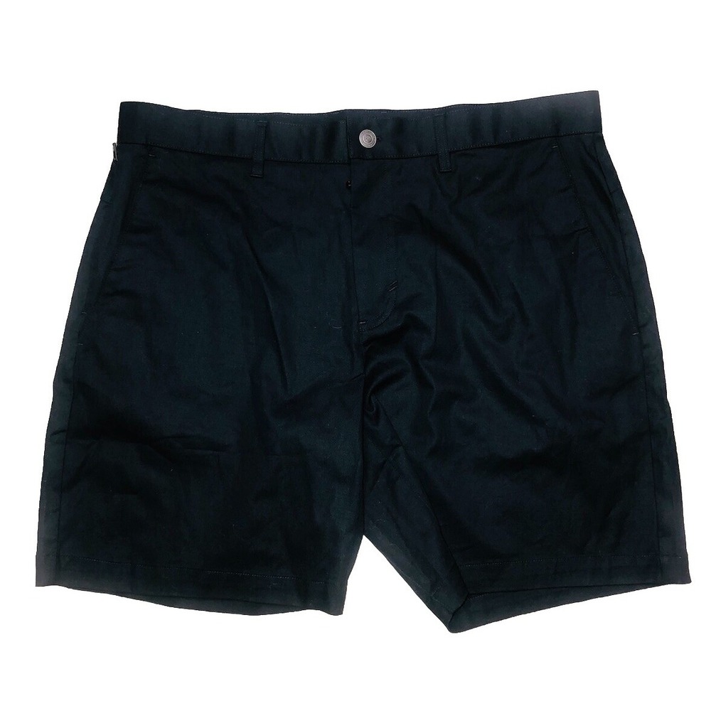 Fabletics The High Side Chino Shorts Men's 35 Black Twill Stretch 8"‎ NEW